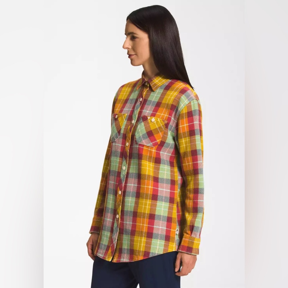 The North Face ✨ Women's Valley Twill Flannel Plaid Shirt Shacket ✨ Size SMALL
